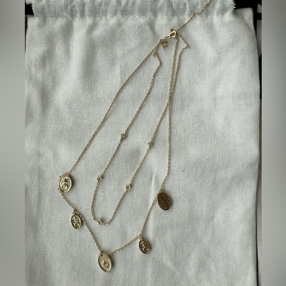 Wanderlust + Co Gold Multi-Pendant Necklace